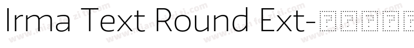 Irma Text Round Ext字体转换